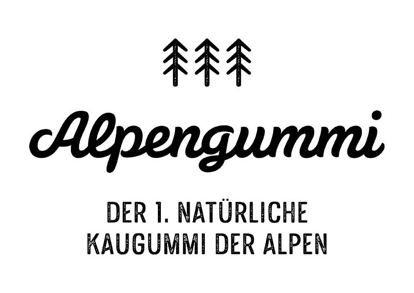 Logo: Alpengummi, der 1. natürliche Kaugummi der Alpen